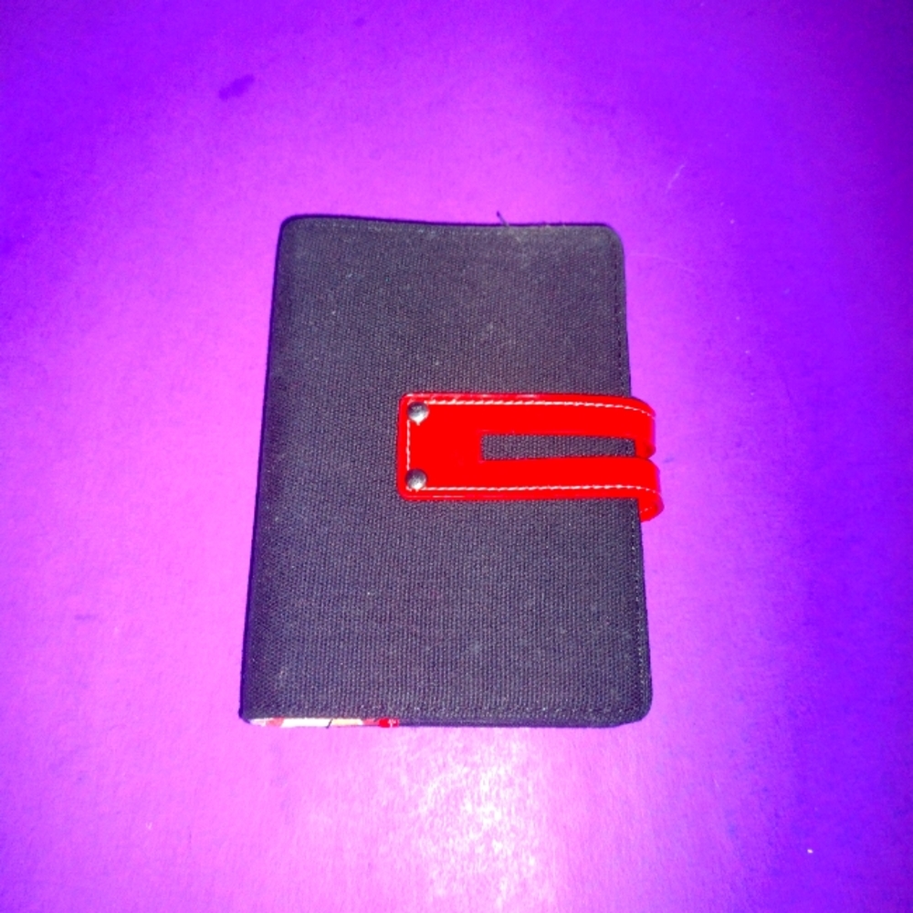 Plan Ahead Black and Red Day Planner